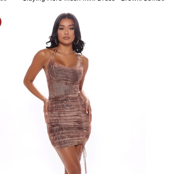 fashion nova NWT medium brown with gold - Picture 1 of 7